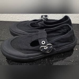 VANS Premium Mary Jane 93 Black Size 7 Women's Heart Buckle
